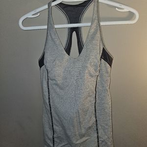 Lululemon workout tops x2 | 1-Grey & 1-Black | Pre-loved | Size M | RACERBACK
